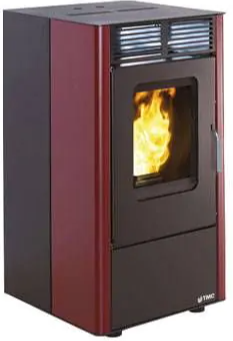 Estufa Pellets Tmc 600 Compact 6Kw Burdeos