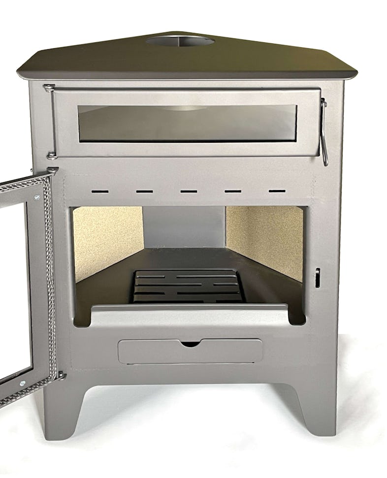 Estufa de leña modelo r5 horno max 11 kw