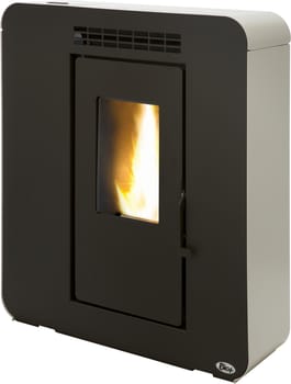 Estufa de pellet canalizable BIO+ 10kw negro