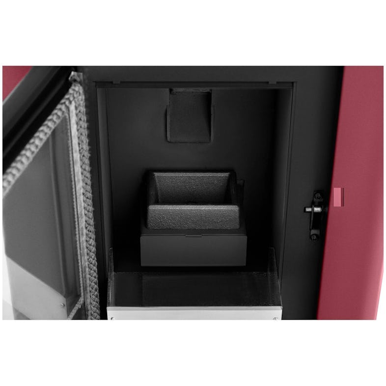 MSW Estufa de pellets - 6 kW - para 50–150 m³ - 5 niveles - temporizador