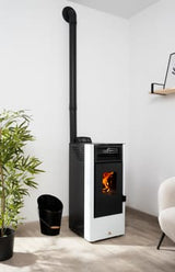 Estufa de pellet WATT 9 kW blanco